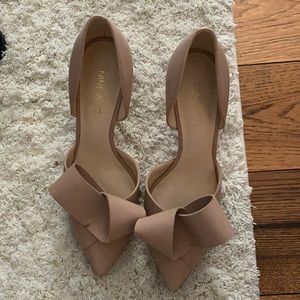 Nine West tan heels, size 5
